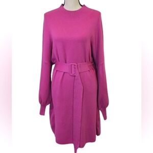 IMPRESSIONS Slow Mornings Hot Pink Sweater Dress,  Size 1X, NWT